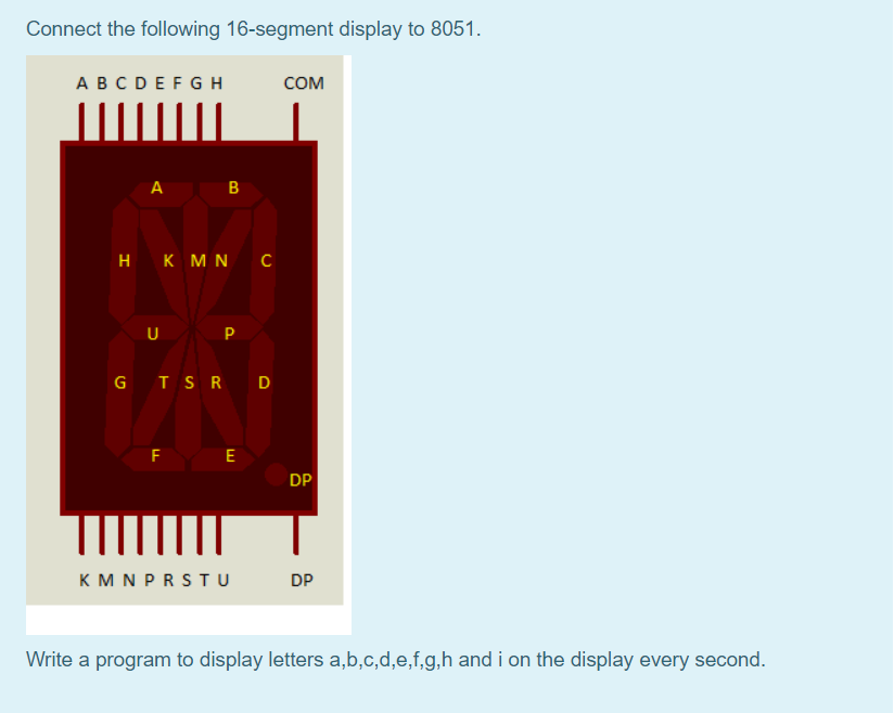 Solved !!!!!!!!!!!!!!!!!!!!!THE CODE HAVE TO BE 8051 | Chegg.com