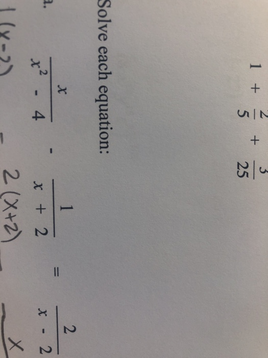 Solved 5 25 Solve Each Equation 2 2 2 4 Chegg Solved 5 25 Solve Each Equation 2 2 2 4 Chegg