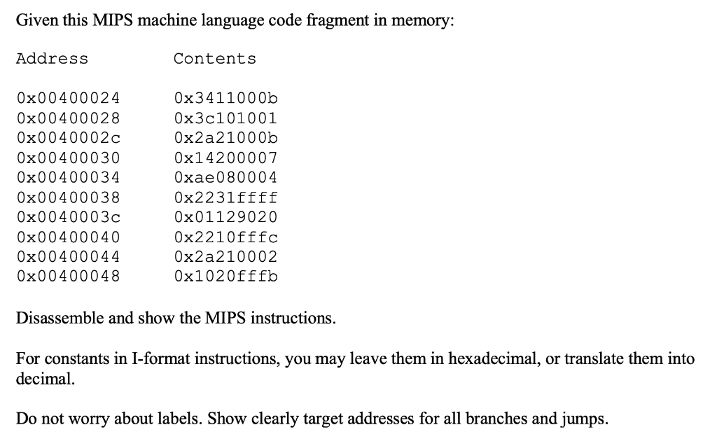 how to write c code into mips assemby