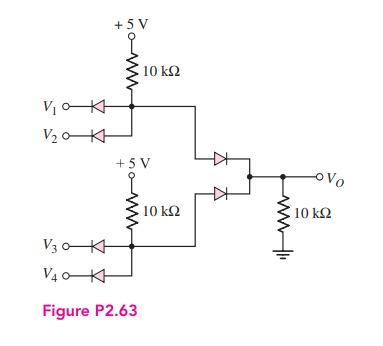 Solved 2.63 Determine the Boolean expression for VO in terms | Chegg.com