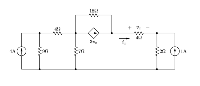 Solved use superposition to solve the following circuit | Chegg.com