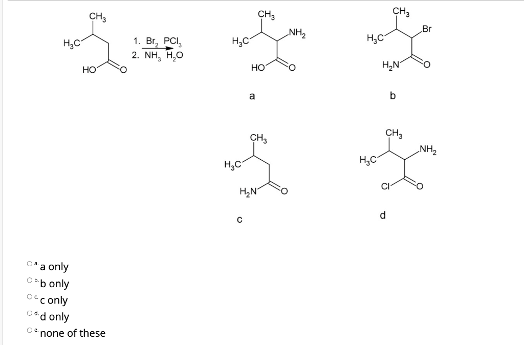 Solved What is the product for the following set of reagents | Chegg.com