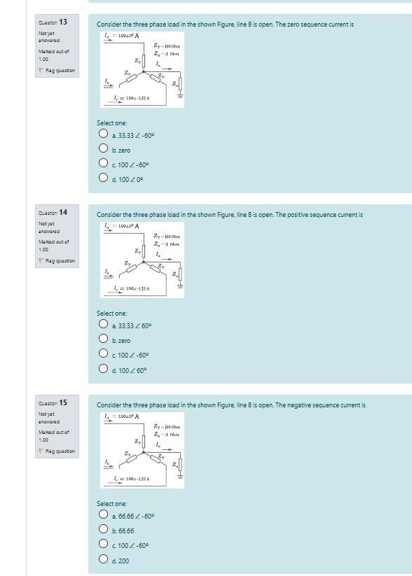 Solved Consider the three phase load in the shown Figure, | Chegg.com