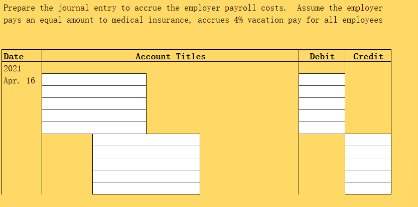 Journal entries/PD7A Below is the payroll register | Chegg.com