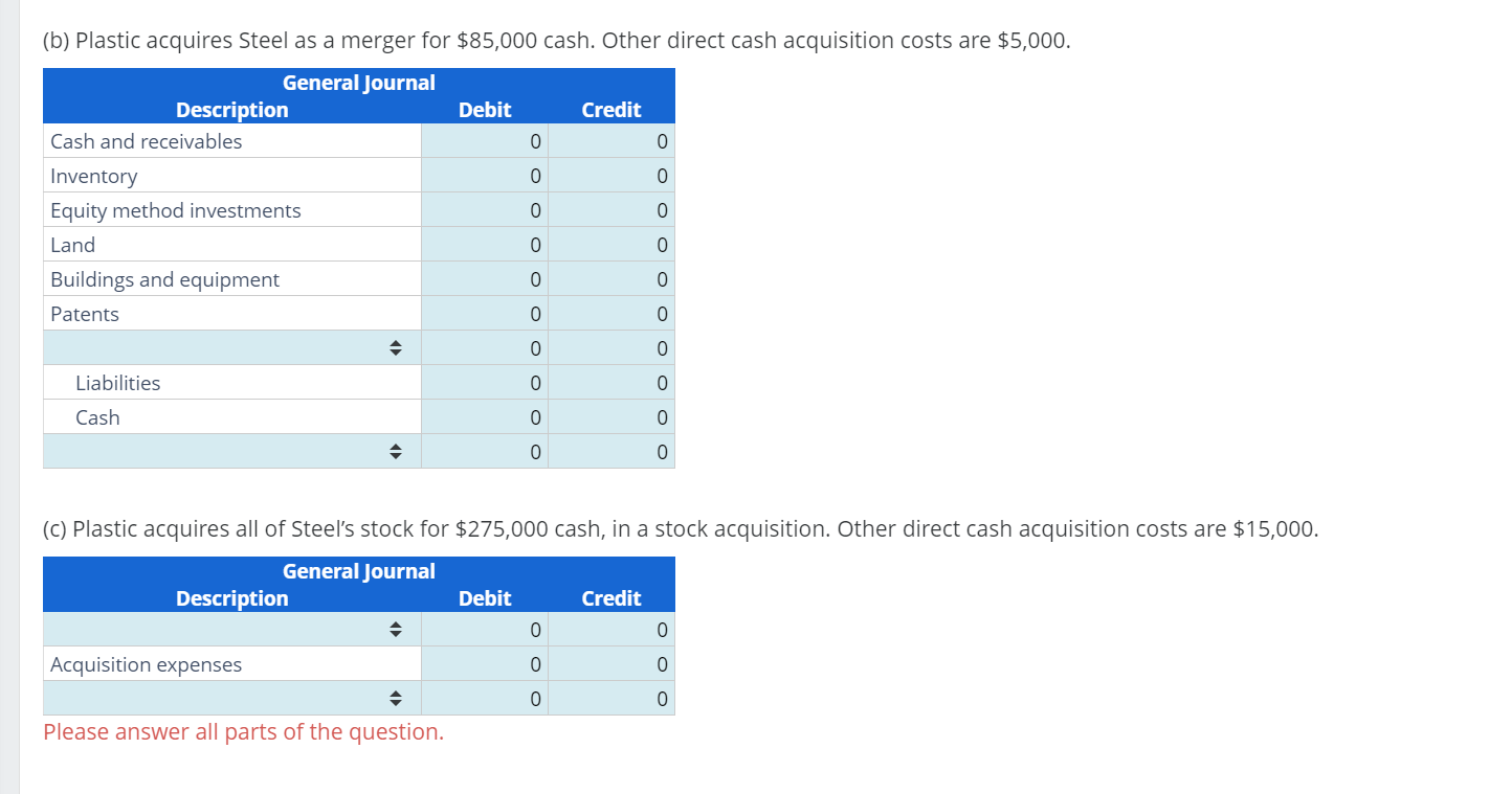 Solved Acquisition Entries Acquisition Costs Bargain Gain 6027