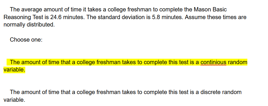 Solved Question 4 According To One Study, The Amount Of Time | Chegg.com