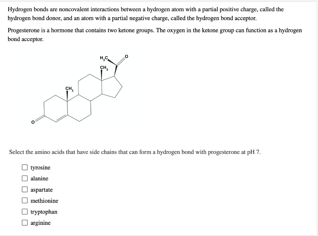 Solved Hydrogen bonds are noncovalent interactions between a 