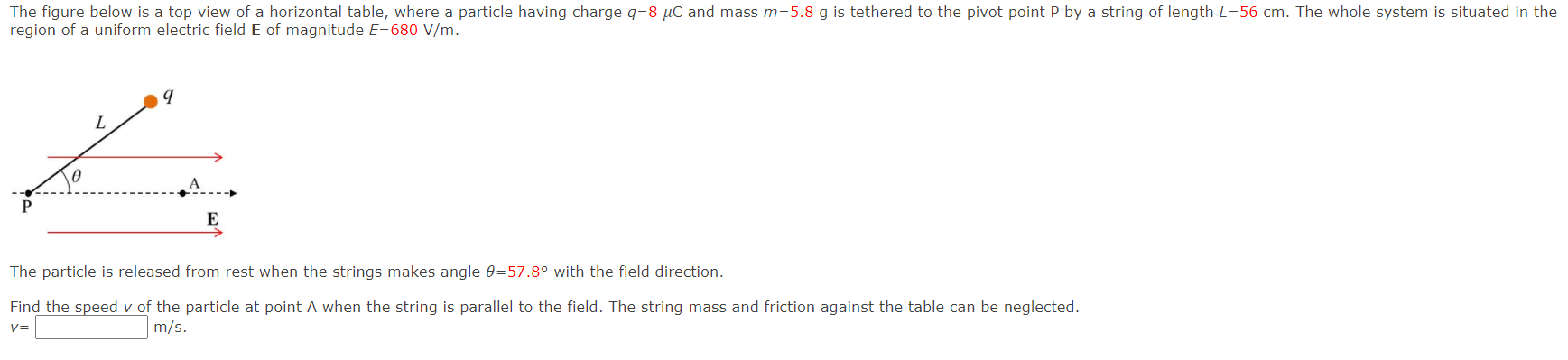 Solved The figure below is a top view of a horizontal table, | Chegg.com