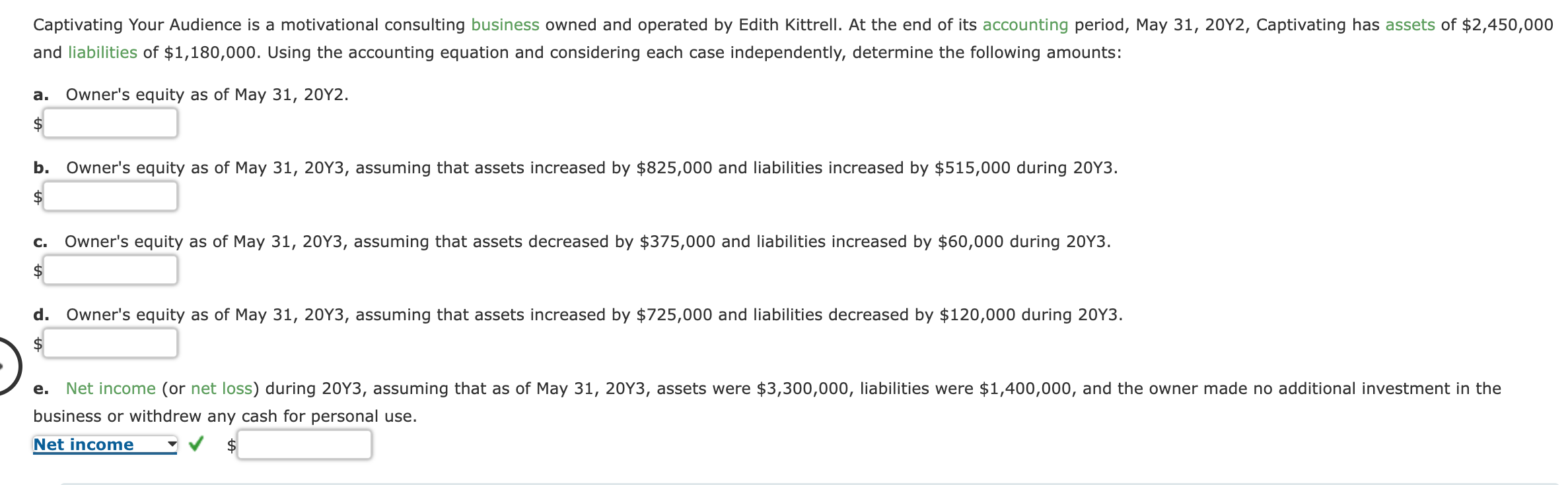 Solved And Liabilities Of $1,180,000. Using The Accounting | Chegg.com