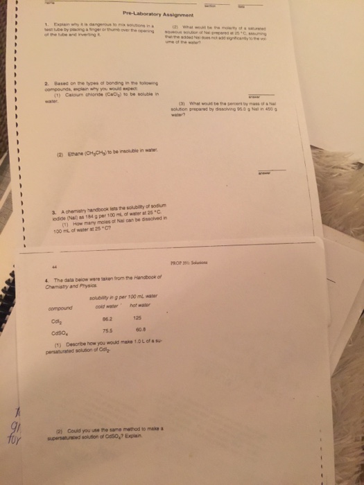 Solved Explain why a is dangerous to mix solutions in a test | Chegg.com