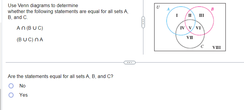 Solved Use Venn Diagrams To Determine Whether The Following | Chegg.com