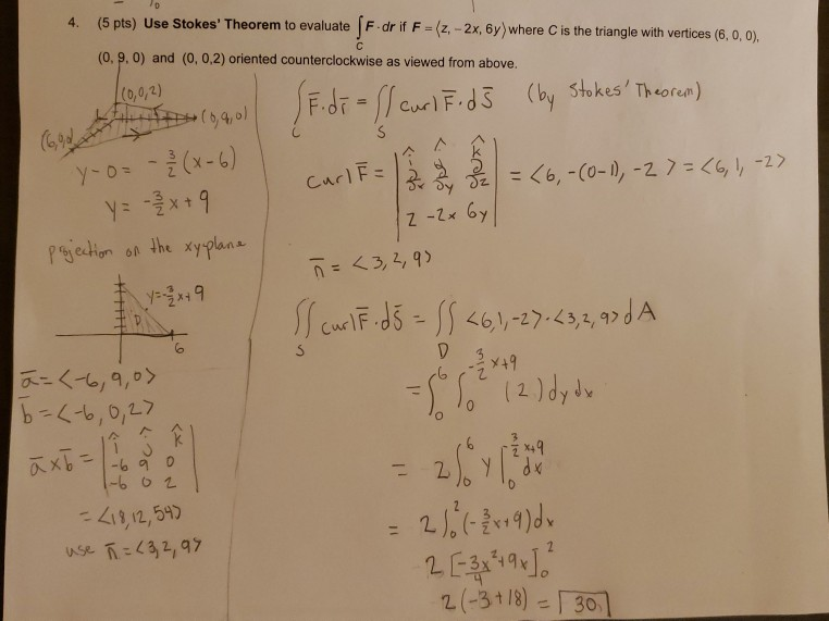 Solved 4 5 Pts Use Stokes Theorem To Evaluate F Dr If Chegg Com