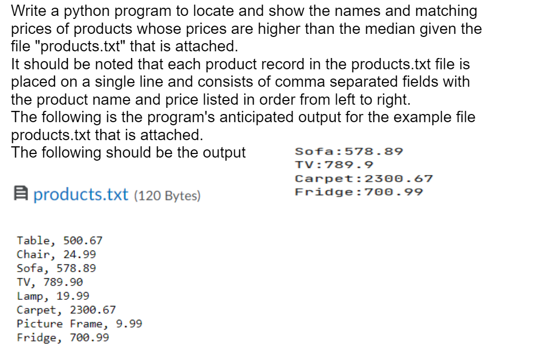 Solved Please Solve The Following Question Using Python. The | Chegg.com