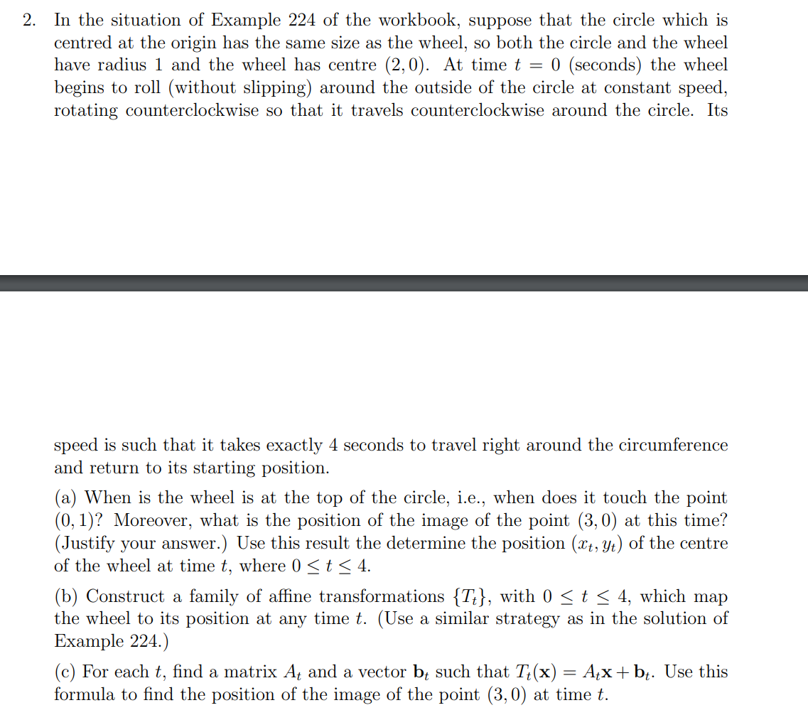 Solved 2. In the situation of Example 224 of the workbook, | Chegg.com