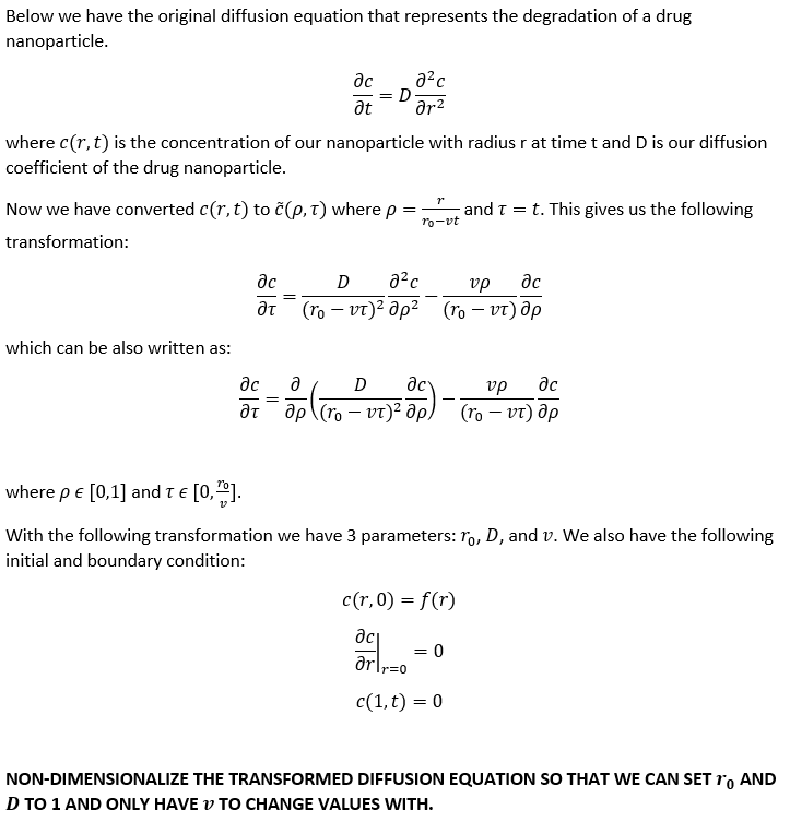 Solved Need help trying to non-dimensionalize the | Chegg.com