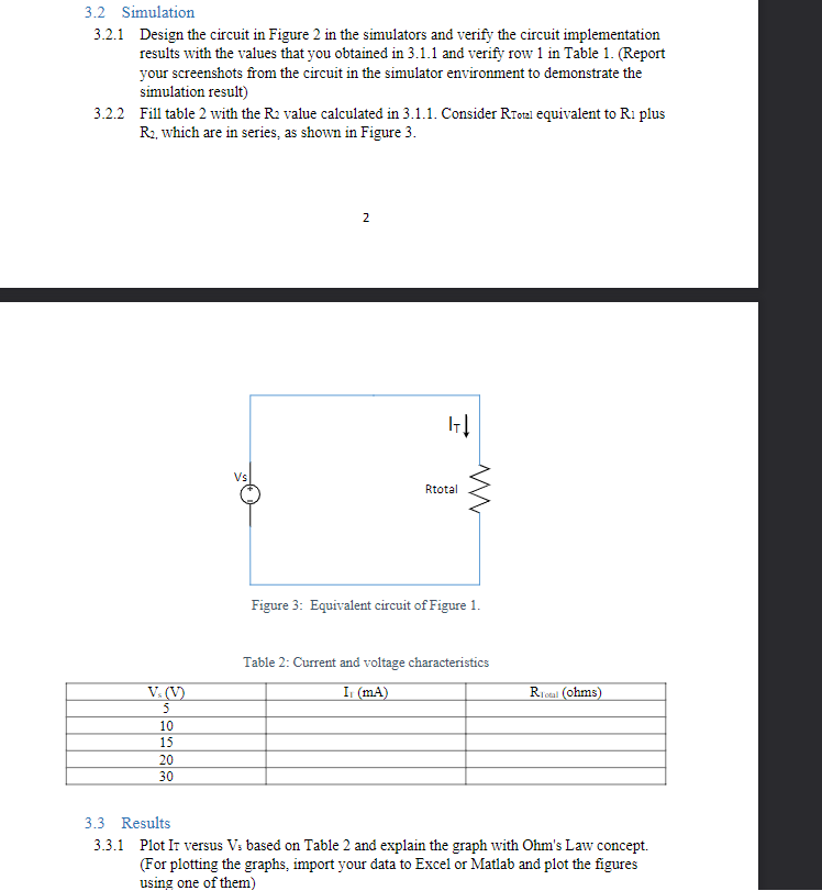 Solved 3.2 ﻿Simulation3.2.1 ﻿Design the circuit in Figure 2 | Chegg.com