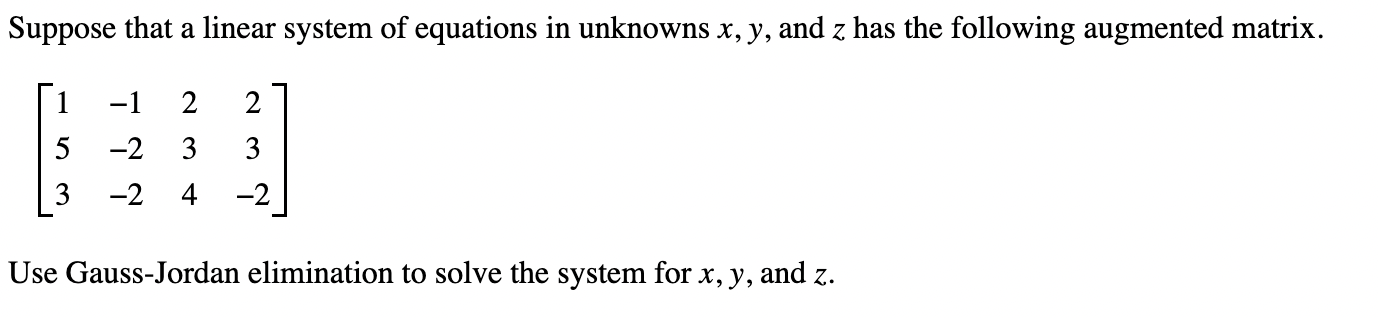 Solved Suppose that a linear system of equations in unknowns | Chegg.com