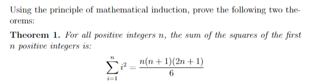 Solved Using the principle of mathematical induction, prove | Chegg.com