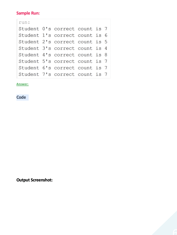 Solved Example 1: Students Exams Grading Develop a java | Chegg.com