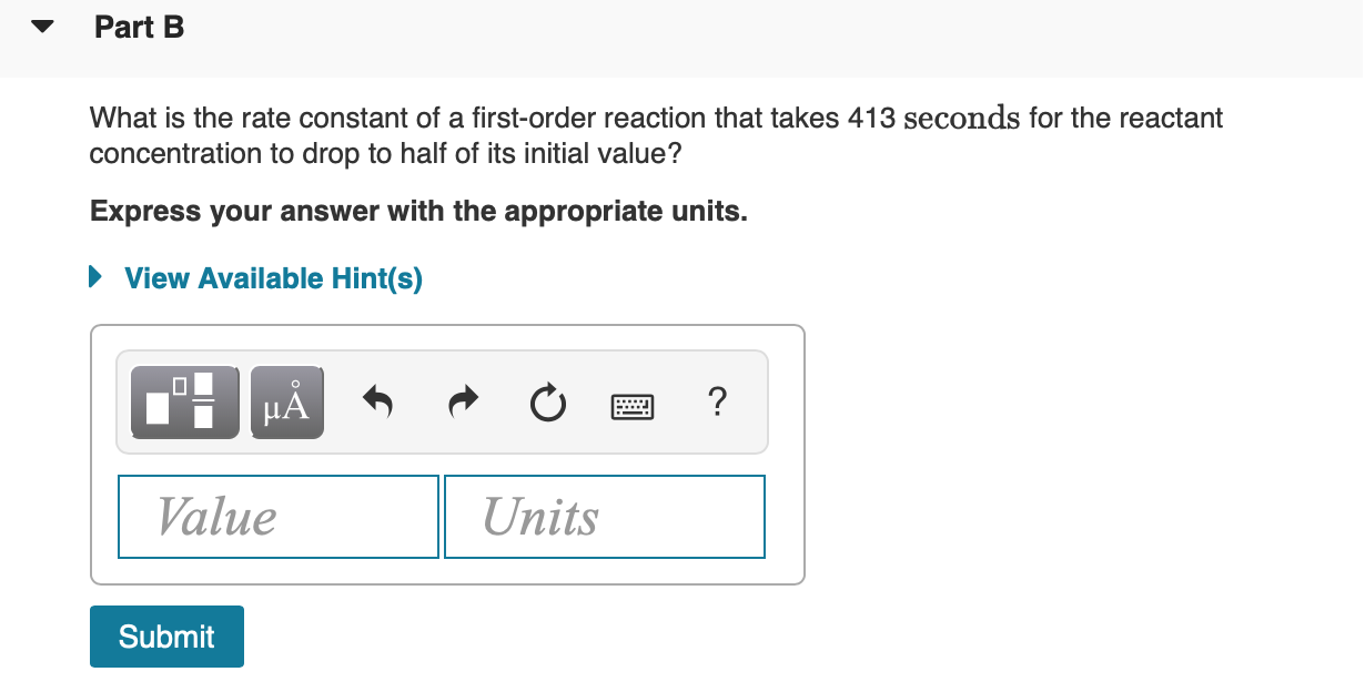 Solved Half Life Equation For First Order Reactions T1 2 Chegg Com Solved Half Life Equation For First Order Reactions T1 2 Chegg Com