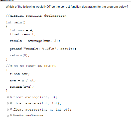 Solved Which of the following would NOT be the correct | Chegg.com