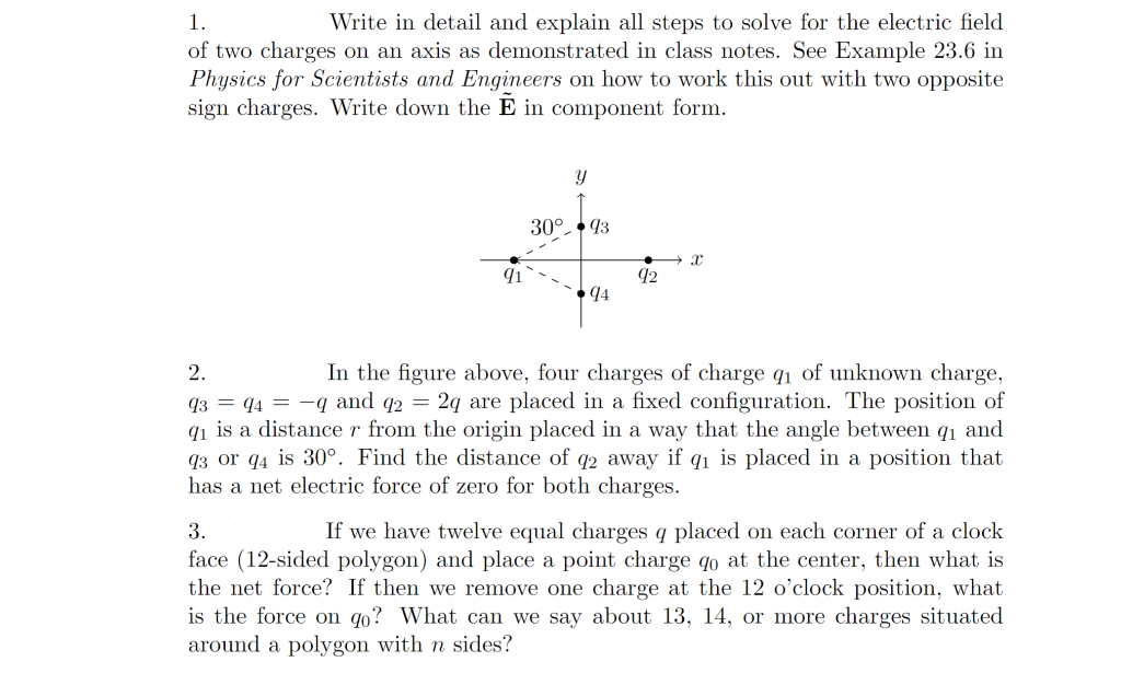 Solved 1. Write in detail and explain all steps to solve for | Chegg.com