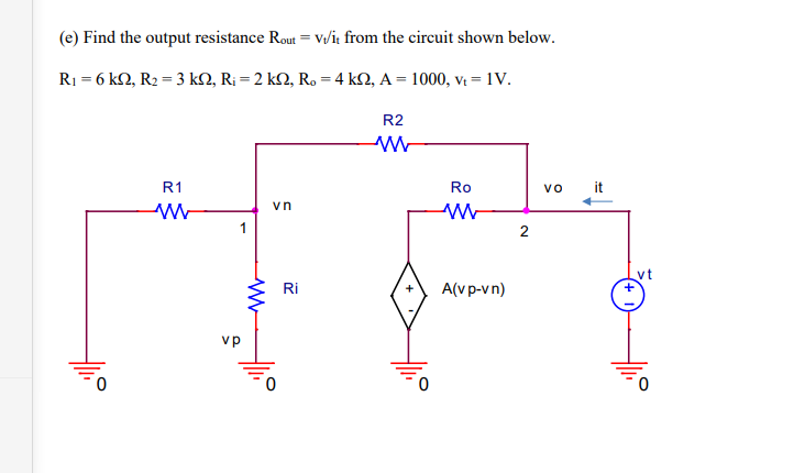 Solved 1. The Inverting Configuration Of An Op Amp Is Shown | Chegg.com