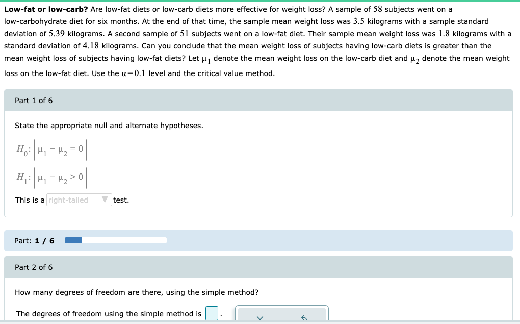 Solved Lowfat or lowcarb? Are lowfat diets or lowcarb