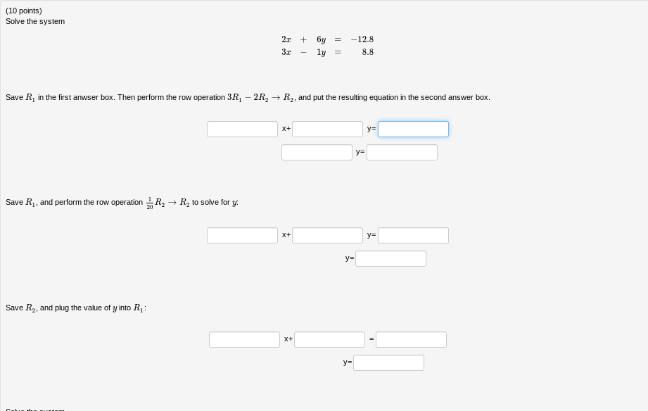 solved-10-points-solve-the-system-2x-6y-3x-1y-12-88-8-chegg
