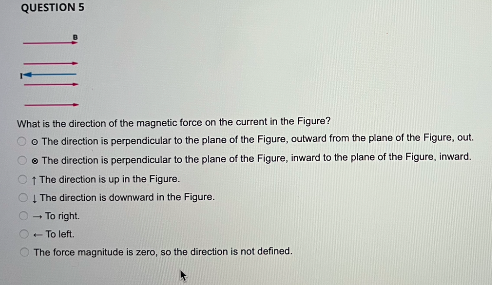 Solved What is the direction of the magnetic force on the | Chegg.com