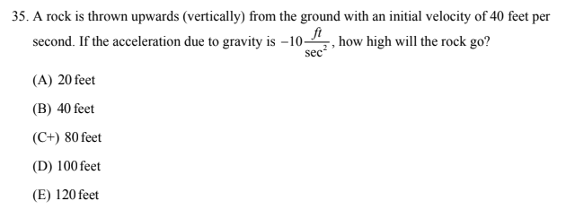 Solved 35. A rock is thrown upwards (vertically) from the | Chegg.com