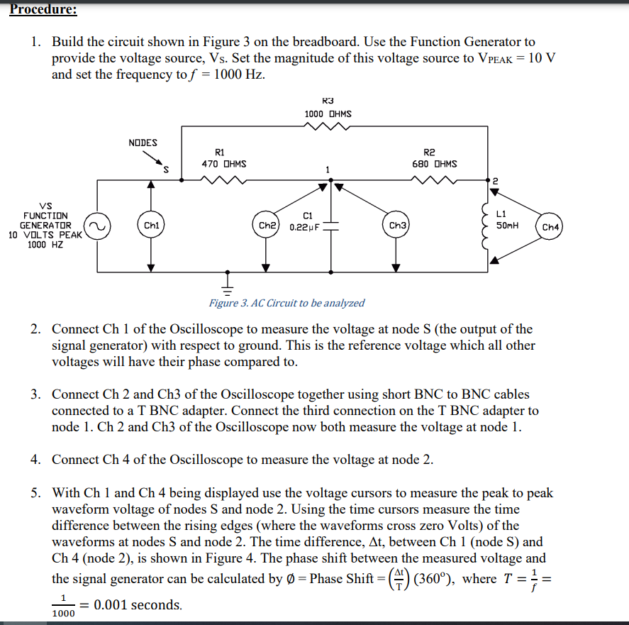 1. Build The Circuit Shown In Figure 3 On The | Chegg.com