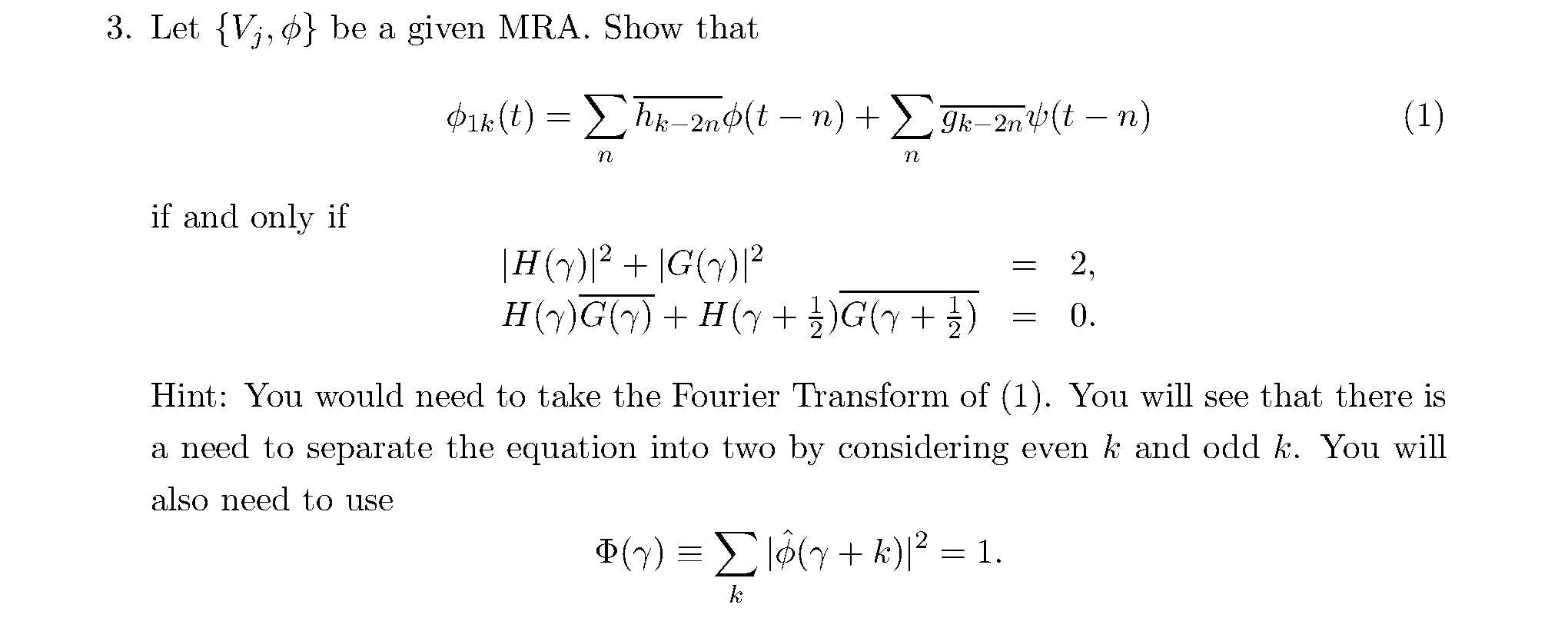 3 Let V O Be A Given Mra Show That 01k T Xh Chegg Com