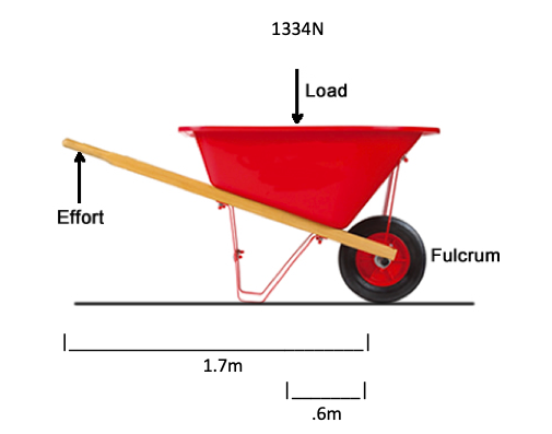 Solved How much Force Effort is required to lift the load