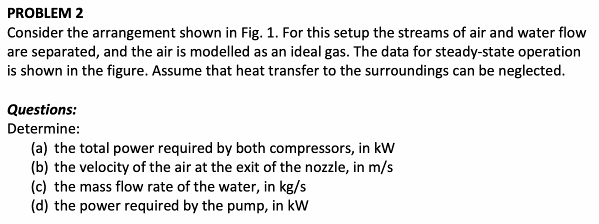 Consider the arrangement shown in Fig. 1. For this setup the streams of air and water flow are separated, and the air is mode