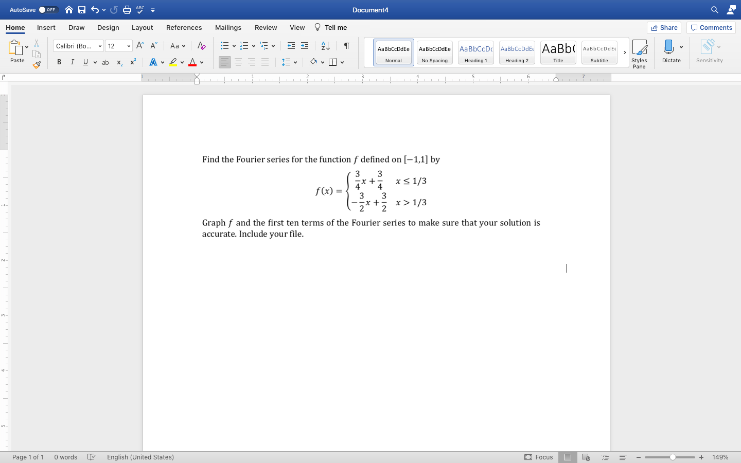 Solved AutoSave OFF 合同 Document4 Home Insert Draw Design | Chegg.com