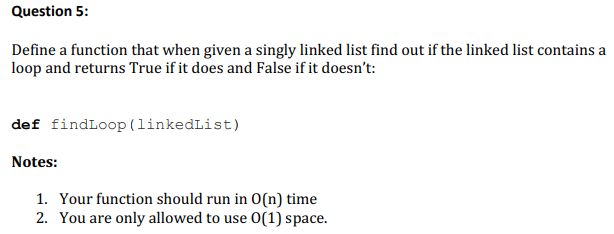 Solved Question 5: Define a function that when given a | Chegg.com