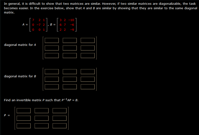 Solved In General, It Is Difficult To Show That Two Matrices | Chegg.com