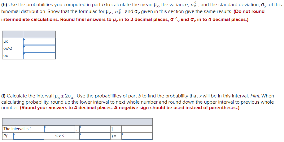Solved Suppose that x is a binomial random variable with | Chegg.com
