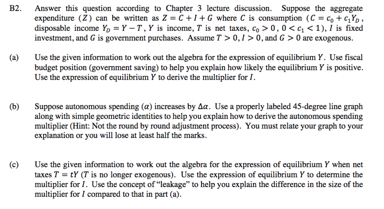 Solved B2. Answer This Question According To Chapter 3 | Chegg.com