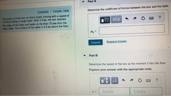 Solved Part A Determine the coefficient of friction between | Chegg.com