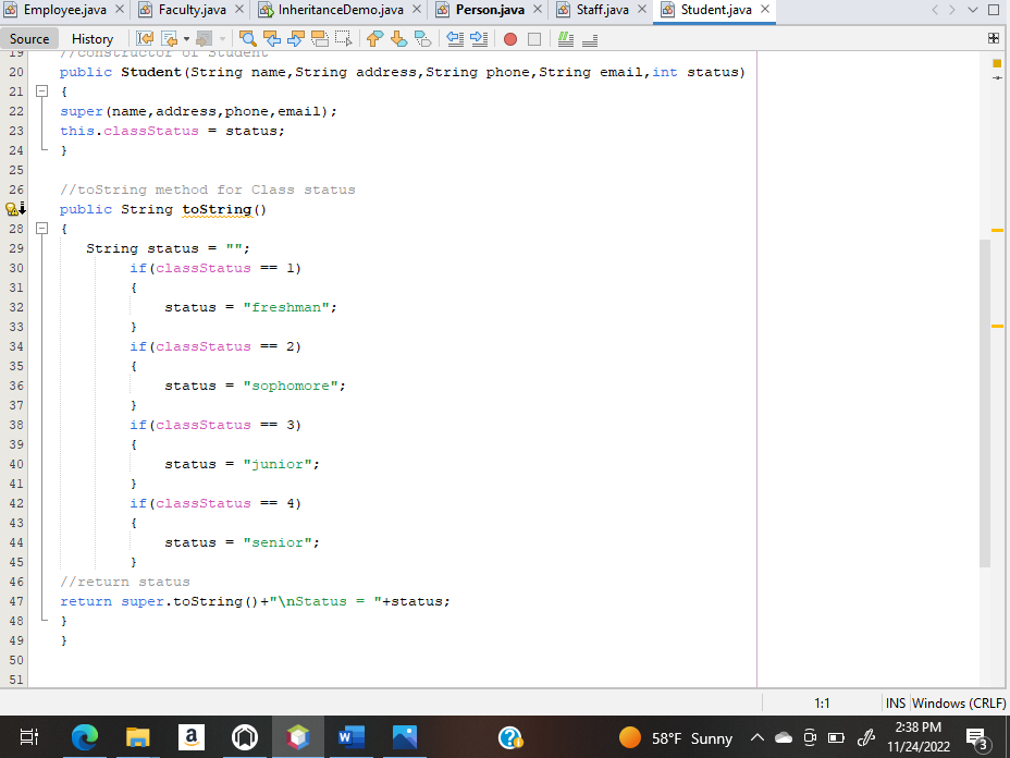 Solved I need help with this, using Java. I must make | Chegg.com