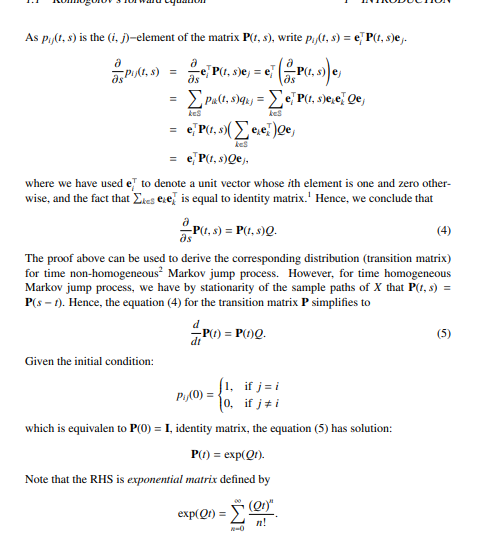In this note the construction of Markov jump process | Chegg.com