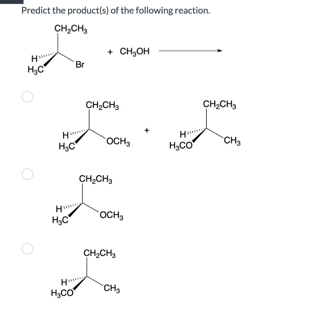 Solved Predict The Product S Of The Following Reaction