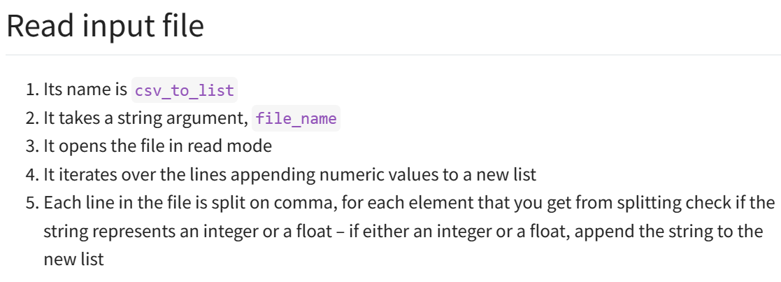 Solved Make sure to follow steps 4 and 5. The function needs | Chegg.com