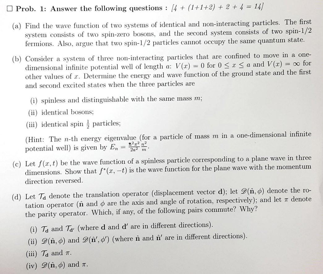 Solved Prob. 1: Answer the following questions in ﻿detail : | Chegg.com