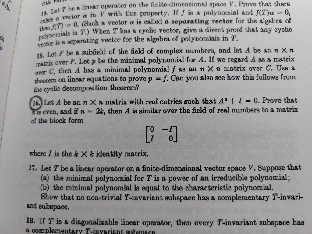 linear algebra ray kunze