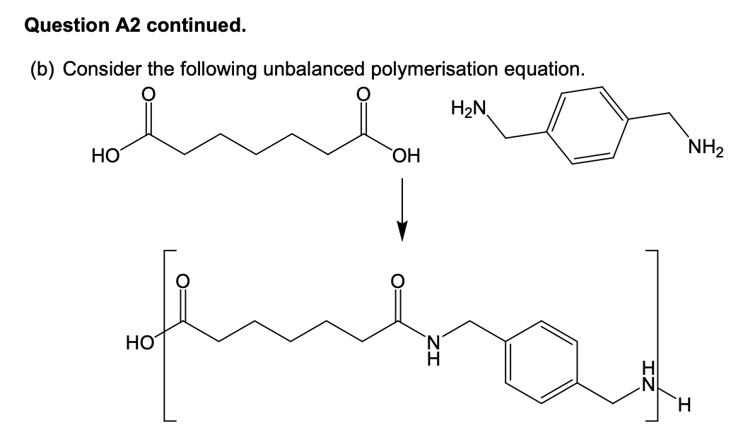 Solved (a) Consider the following polvmer structure | Chegg.com