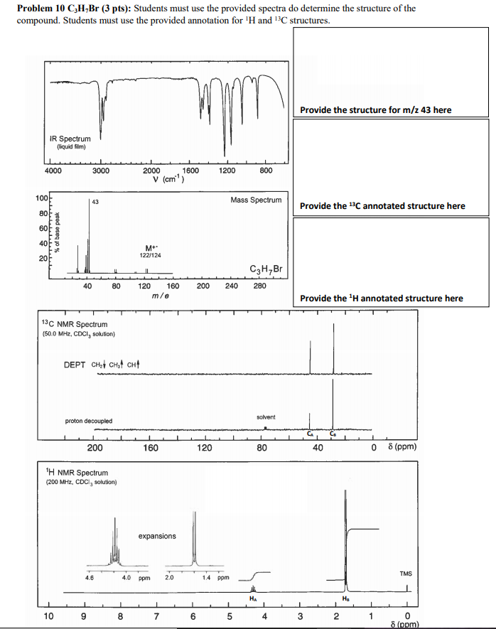 Solved Part 6 Combined Spectroscopy Problems Problem 9