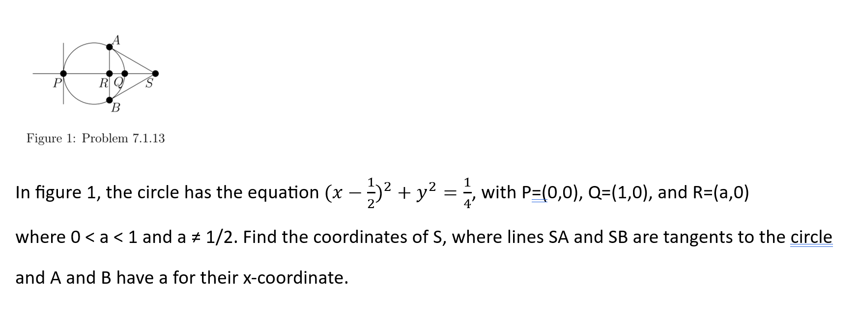 Solved Figure 1: Problem 7.1.13 In figure 1 , the circle has | Chegg.com